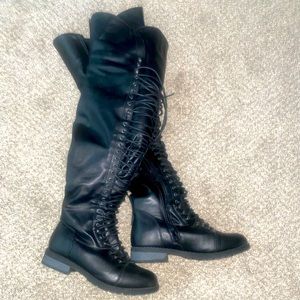 Got these online they are too tall for me I am 5’1.  Worn ONCE